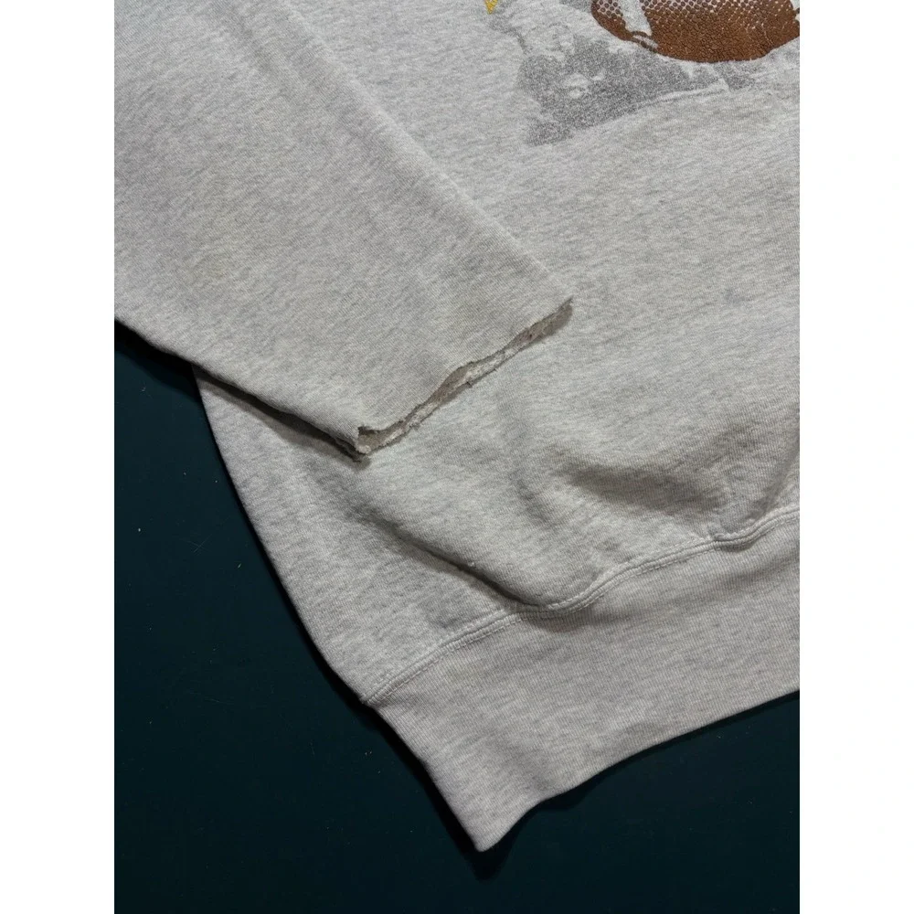 Vintage Michigan Wolverines Football Crewneck Sweatshirt Mens Large Gray 90s USA - Picture 8 of 16